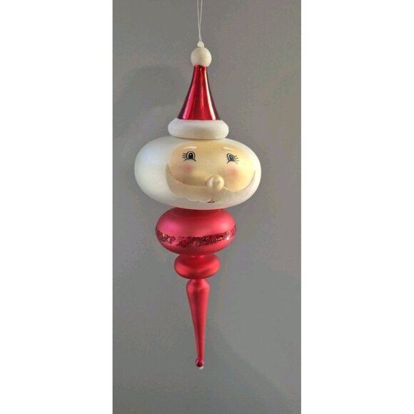 Vintage Santa jointed glass carlini? Radko? Christmas Tree Ornament - Picture 2 of 9